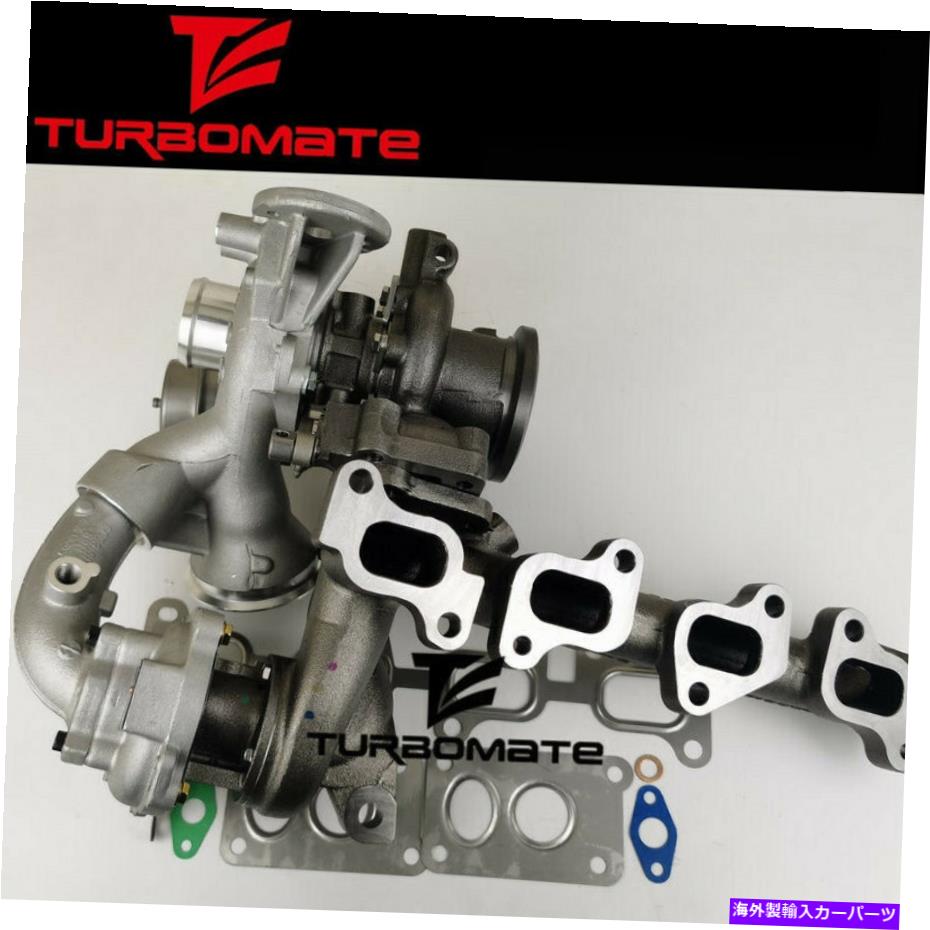 Turbo Charger ツインターボチャージャーR2S KP35+K04 for VW Amarok 2.0 BITDI 120 KW 163 HP CFCA 2010 Twin Turbocharger R2S KP35+K04 for VW Amarok 2.0 BiTDI 120 Kw 163 HP CFCA 2010【並行輸入品】