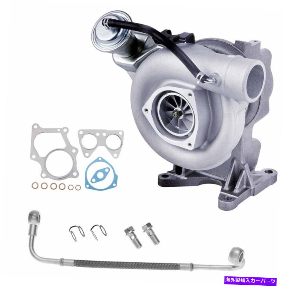 Turbo Charger シボレーシルバラードスティガンターボターボチャージャー付きガスケットとオイルラインギャップ For Chevrolet Silverado Stigan Turbo Turbocharger w/ Gaskets & Oil Line GAP【並行輸入品】