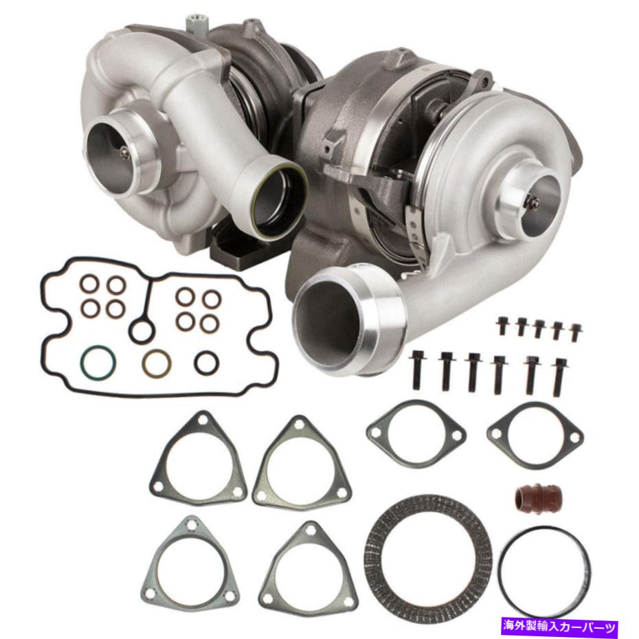 Turbo Charger Ford 6.4L Powerstrokeディーゼルコンパウンドターボキット付きターボチャージャーガスケットCSW For Ford 6.4L PowerStroke Diesel Compound Turbo Kit w/ Turbocharger Gaskets CSW【並行輸入品】