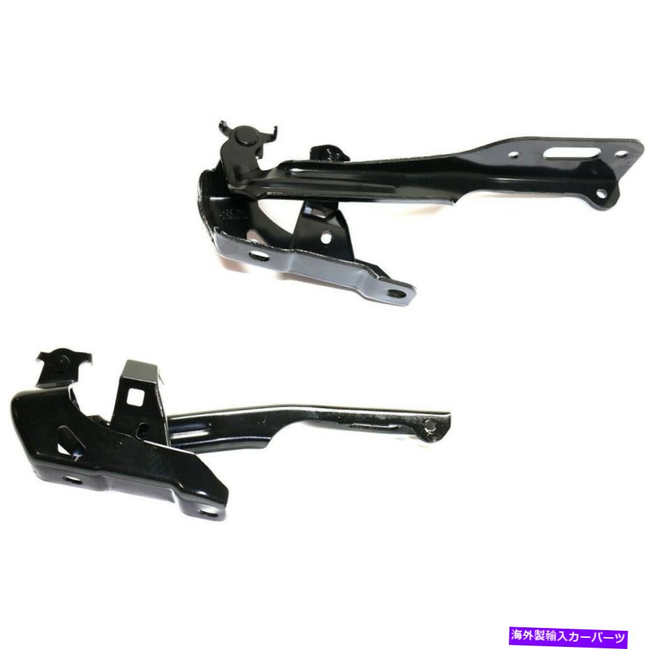 HOOD HINGES 2つのフードヒンジドライバーと乗客側LH RH HO1236143 HO1236144ペアの新しいセット New Set of 2 Hood Hinges Driver & Passenger Side LH RH HO1236143 HO1236144 Pair【並行輸入品】