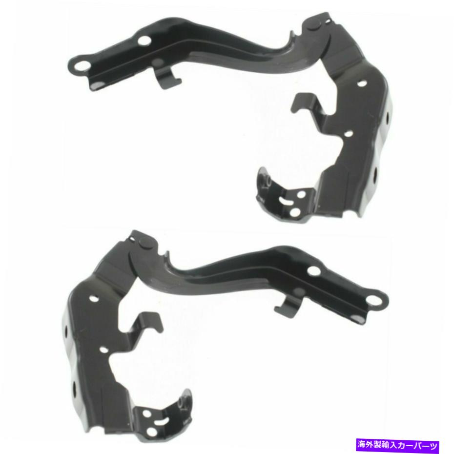 HOOD HINGES 2つのフードヒンジドライバーと乗客側LH RH LX1236108、LX1236109ペアの新しいセット New Set of 2 Hood Hinges Driver & Passenger Side LH RH LX1236108, LX1236109 Pair【並行輸入品】