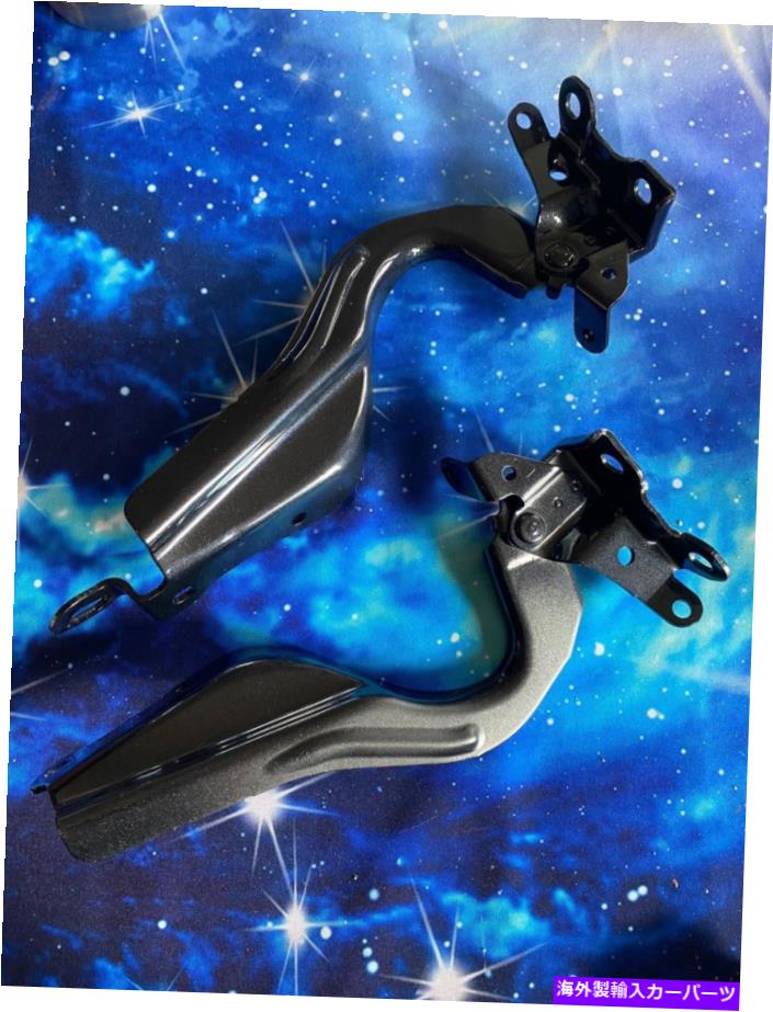 HOOD HINGES 2つのドライバーと助手席側LH RH SU1236109 SU1236108ペアの新しいフードヒンジセット New Hood Hinges Set of 2 Driver & Passenger Side LH RH SU1236109 SU1236108 Pair【並行輸入品】