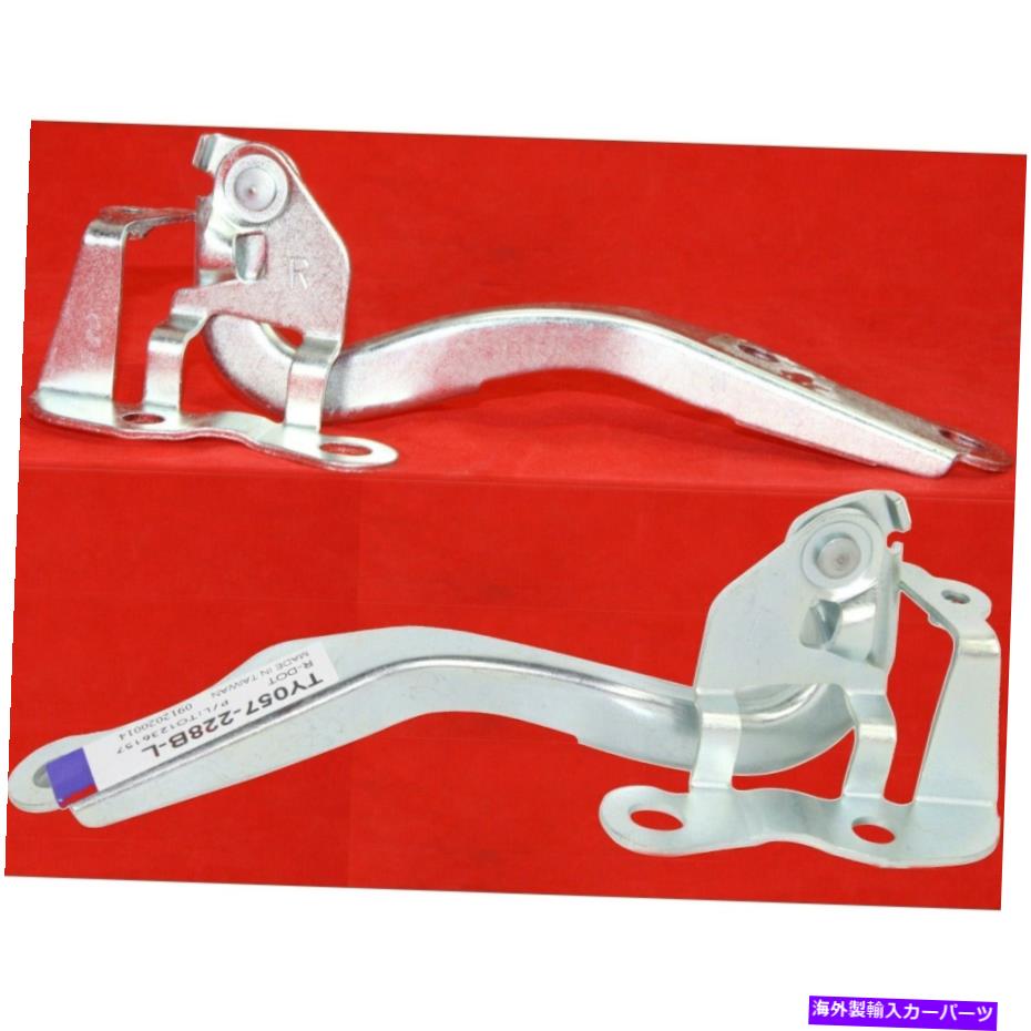 HOOD HINGES Toyota Yaris 2006-2008 Hood Hingesドライバーと乗客側セット2の新しい2 New For TOYOTA YARIS 2006-2008 Hood Hinges Driver & Passenger Side Set of 2【並行輸入品】