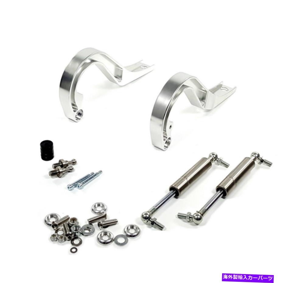 HOOD HINGES シボレーカマロのための左右磨きアルミニウムリアトランクフードヒンジ1969-1969 Left Right Polished Aluminum Rear Trunk Hood Hinge For Chevrolet Camaro1967-1969【並行輸入品】