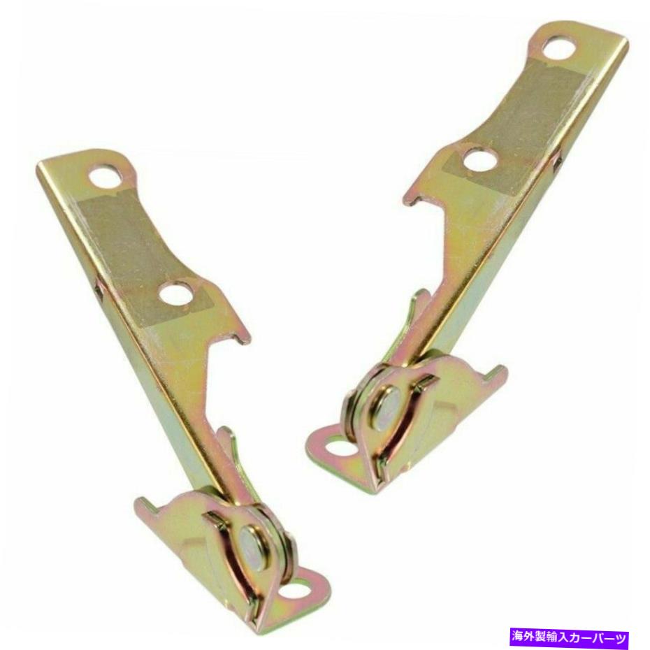 HOOD HINGES 2つの新しいセットフィットヒュンダイアクセント2000-2001 LH＆RHサイドフードヒンジアセンブリ New Set Of 2 Fits HYUNDAI ACCENT 2000-2001 LH & RH Side Hood Hinge Assembly【並行輸入品】
