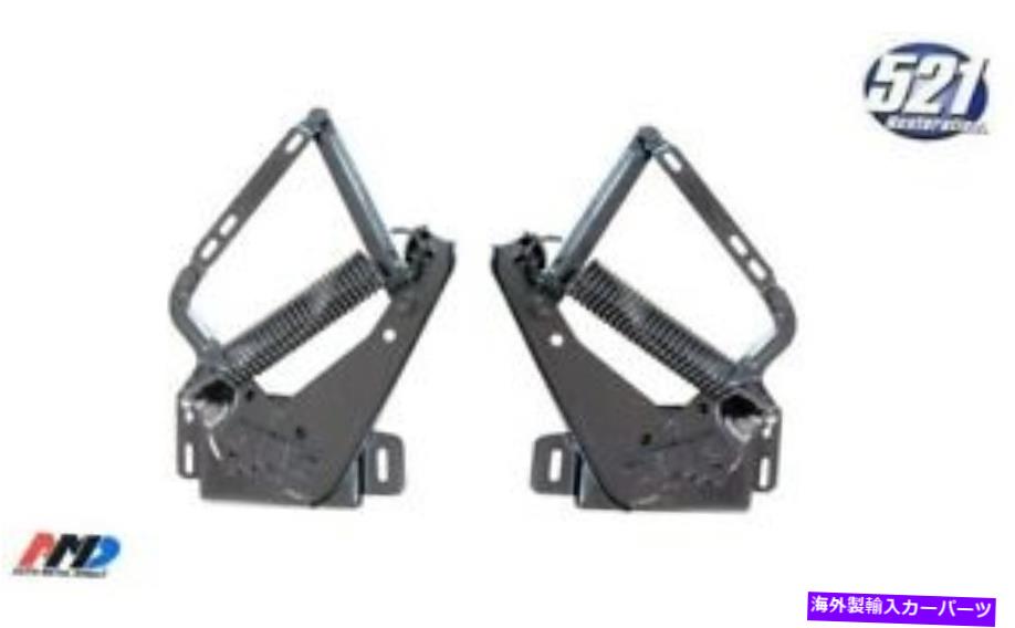 HOOD HINGES フードヒンジヒンジセットペアフィット68 69 70チャージャーGTXスーパービーロードランナーモーパル Hood Hinge Hinges Set Pair Fits 68 69 70 Charger GTX SuperBee Road Runner Mopar【並行輸入品】