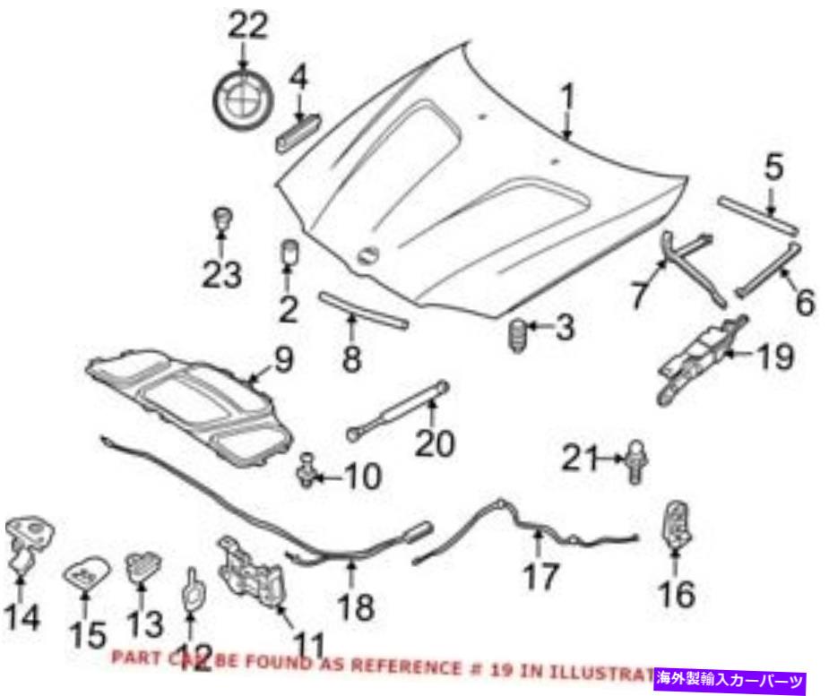 HOOD HINGES BMW 41613452844用の本物のOEMフードヒンジ Genuine OEM Hood Hinge for BMW 41613452844【並行輸入品】
