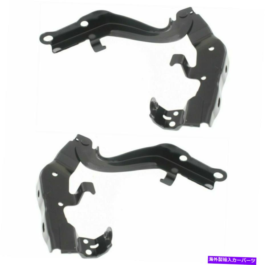 HOOD HINGES 2つのフードヒンジドライバーと乗客側LH RH LX1236108、LX1236109ペアの新しいセット New Set of 2 Hood Hinges Driver & Passenger Side LH RH LX1236108, LX1236109 Pair【並行輸入品】