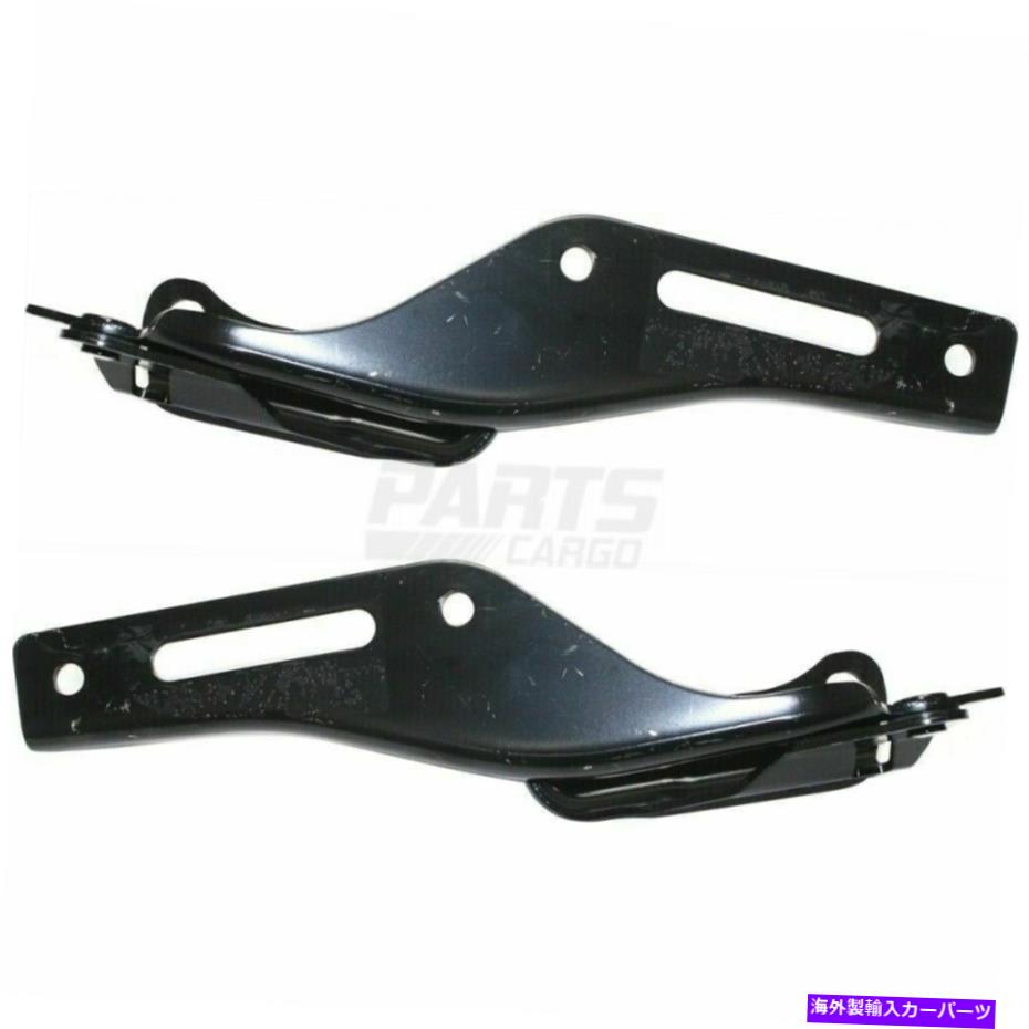 HOOD HINGES 新しいフィット2009-2015ホンダパイロット左＆右側のフードヒンジペアセットスチール New Fits 2009-2015 Honda Pilot Left & Right Side Hood Hinge Pair Set Steel【並行輸入品】