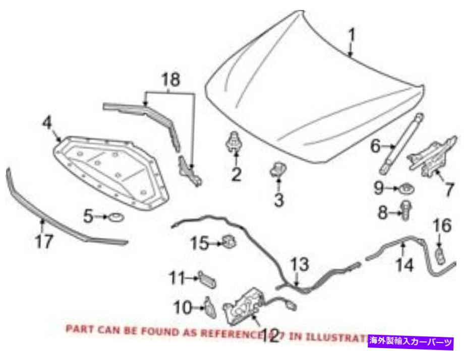 HOOD HINGES BMW 41617286343の本物のOEMフードヒンジ Genuine OEM Hood Hinge for BMW 41617286343【並行輸入品】