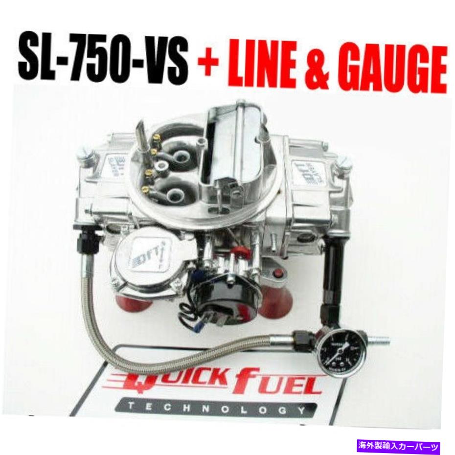 Carburetor クイック燃料SL-750-VSテクノロジースレイヤー750 CFMガス掃除機＃6ライン＆ゲージの外観 QUICK FUEL SL-750-VS TECHNOLOGY SLAYER 750 CFM GAS VACUUM # 6 line & gauge LOOK【並行輸入品】