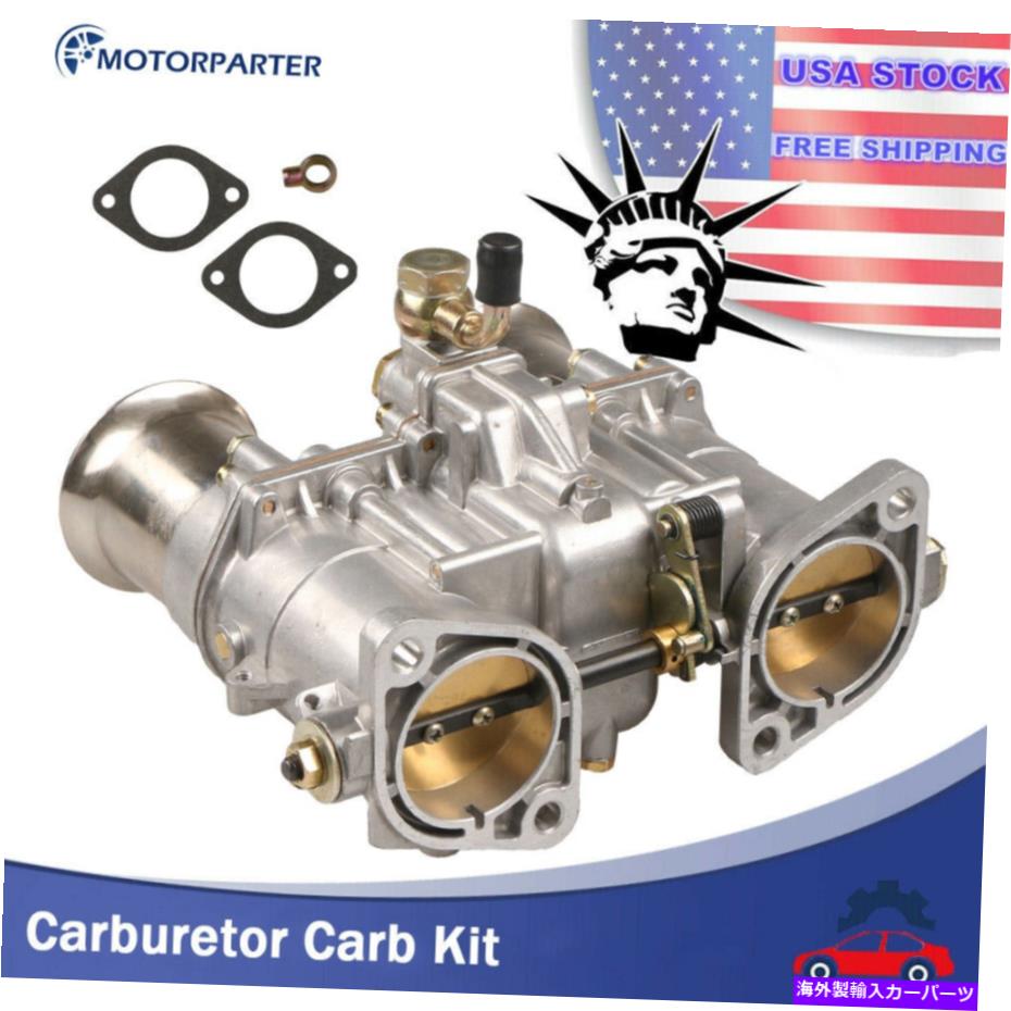 Carburetor 48ida Weber 19030018 vertical VW US V8デュアルスロートw/ガスケット用の炭素炭炭水化物 Carburetor Carb For 48IDA Weber 19030018 Vertical VW US V8 dual-throat W/Gasket【並行輸入品】