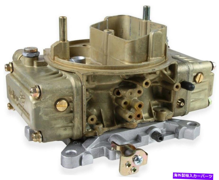 Carburetor New Holley Universal Carburetor、4BBL、ゴールドダクロム酸塩、450 CFM、チョークなし、ガス、4160 NEW HOLLEY UNIVERSAL CARBURETOR,4BBL,GOLD DICHROMATE,450 CFM,NO CHOKE,GAS,4160【並行輸入品】