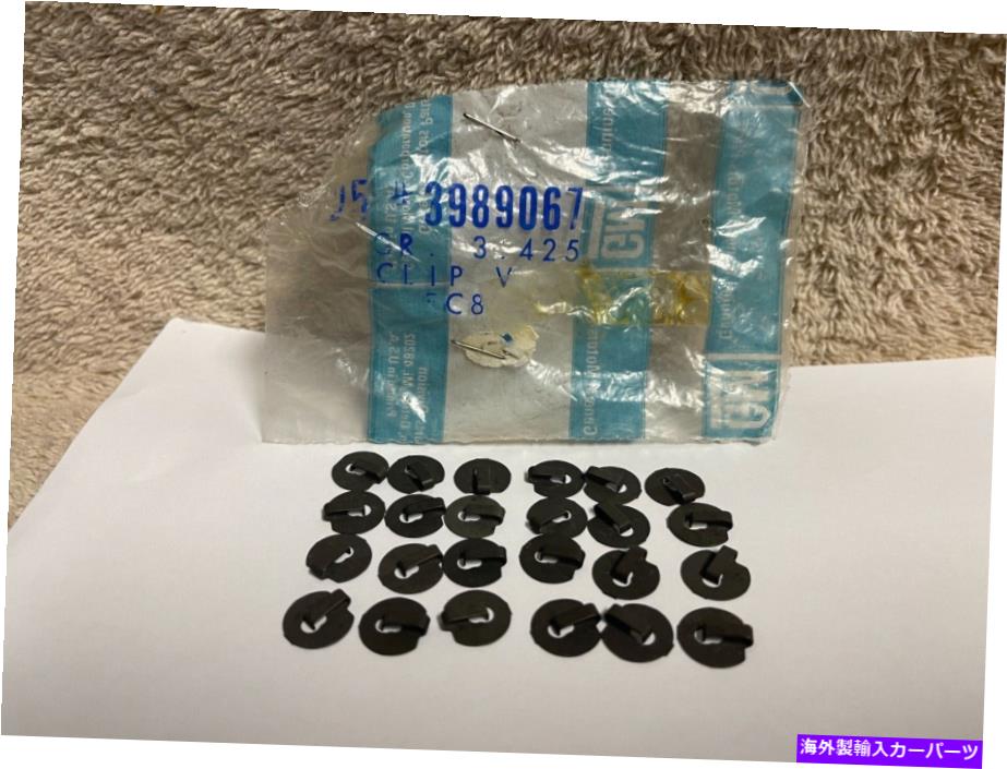 Carburetor NOS GM 3989067 ROCHESTER QUADAJETスロットルアームスタッドリテーナークリップ1970-1982（24） NOS GM 3989067 ROCHESTER QUADAJET THROTTLE ARM STUD RETAINER CLIP 1970-1982 (24)【並行輸入品】
