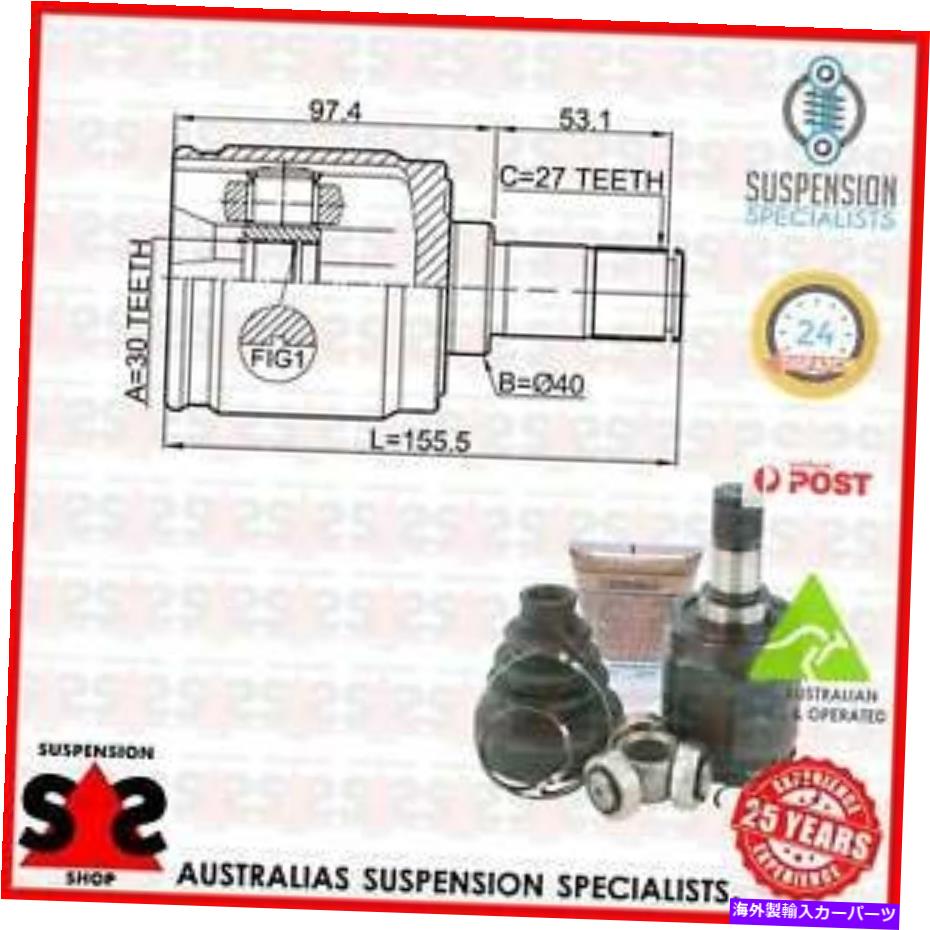 Driveshaft フロントアクスル左ジョイントキット、ドライブシャフトスーツホンダCR-V IV（RM_）RM SUV 2.0 IVTEC Front Axle Left Joint Kit, Drive Shaft Suit HONDA CR-V IV (RM_) RM SUV 2.0 iVTEC【並行輸入品】