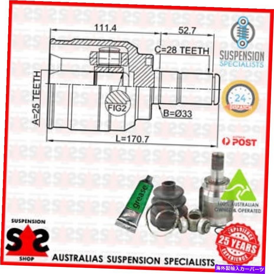 Driveshaft トランスミッションエンドジョイントキット、ドライブシャフトスーツKia Sportage III（SL）SL SUV 2.0 Cr Transmission End Joint Kit, Drive Shaft Suit KIA SPORTAGE III (SL) SL SUV 2.0 CR【並行輸入品】