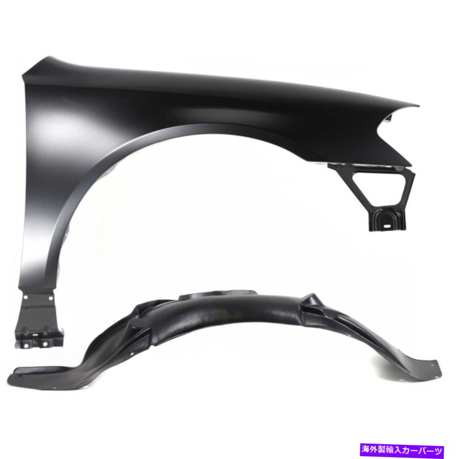 Fender Liner Chevy PassengerRHIPALA 06-13ペアの2つの正面右側のフェンダーセット Fenders Set of 2 Front Right Hand Side for Chevy Passenger RH Impala 06-13 Pair【並行輸入品】