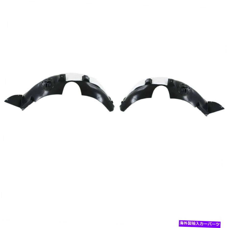 Fender Liner 2つのフロントフェンダーライナースプラッシュシールドLHとRHサイドのセットGMC地形に適合する Set Of 2 Front Fender Liner Splash Shield LH And RH Side Fits GMC Terrain【並行輸入品】