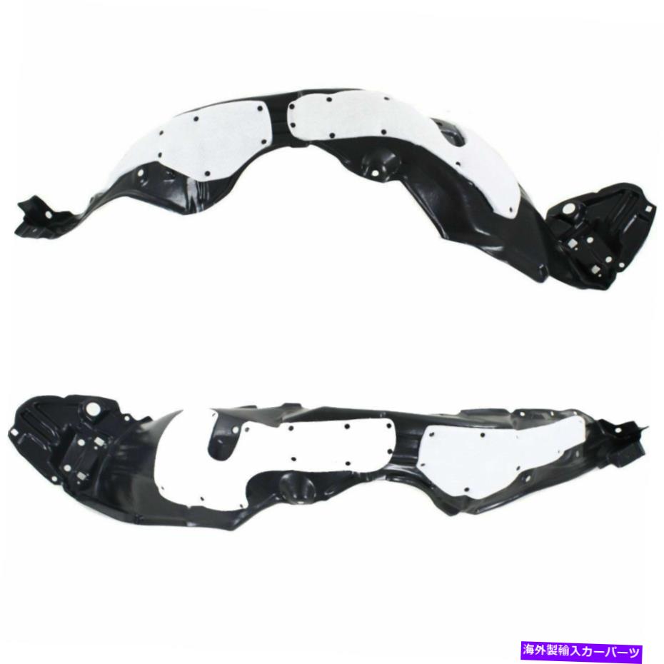 Fender Liner 2 LH＆RHサイドフロントインナーフェンダースプラッシュシールドライナーがプリウスCに適合する新しいセット New Set of 2 LH & RH Side Front Inner Fender Splash Shield Liner Fits Prius C【並行輸入品】