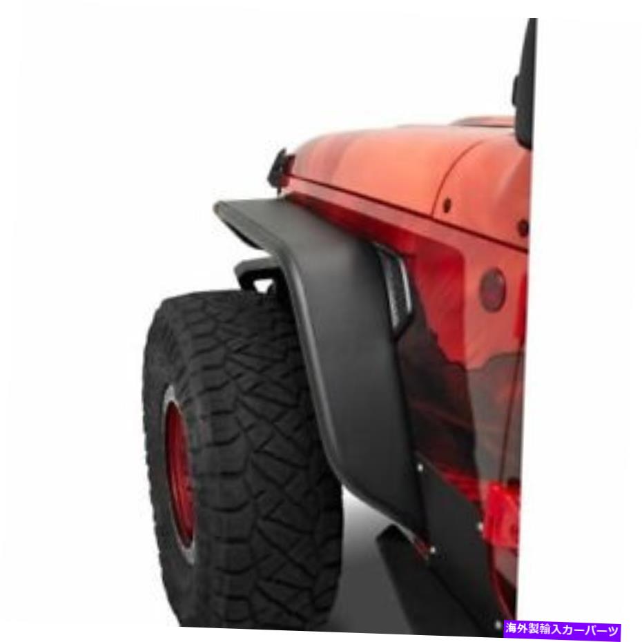 Fender Liner Bestop 49662-01グラディエーターラングラーのためのグラナイトシリーズフロントフェンダーライナー18-22 Bestop 49662-01 Granite Series Front Fender Liners For Gladiator Wrangler 18-22【並行輸入品】