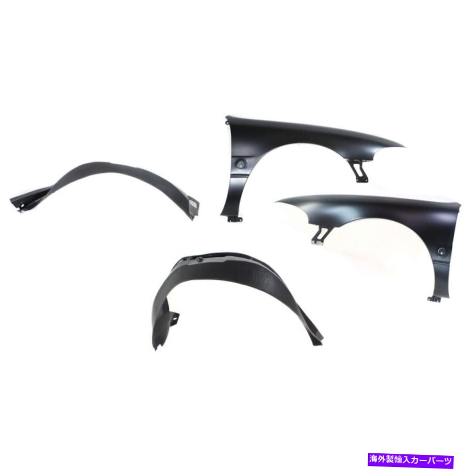 Fender Liner Le Sa??ber LH＆RH Buick Lesabre 00-05の4つの前面左と右のフェンダーセット Fenders Set of 4 Front Left-and-Right for Le Sabre LH & RH Buick LeSabre 00-05【並行輸入品】
