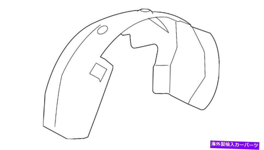 Fender Liner 本物のGMフロントドライバーサイドホイールハウスライナー20953678 Genuine GM Front Driver Side Wheelhouse Liner 20953678【並行輸入品】