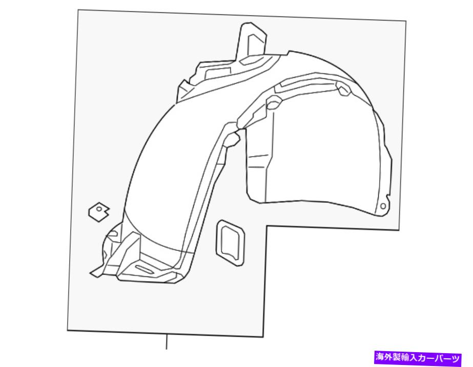 Fender Liner 本物のフォルクスワーゲンフェンダーライナー5NA-805-911-AD Genuine Volkswagen Fender Liner 5NA-805-911-AD【並行輸入品】