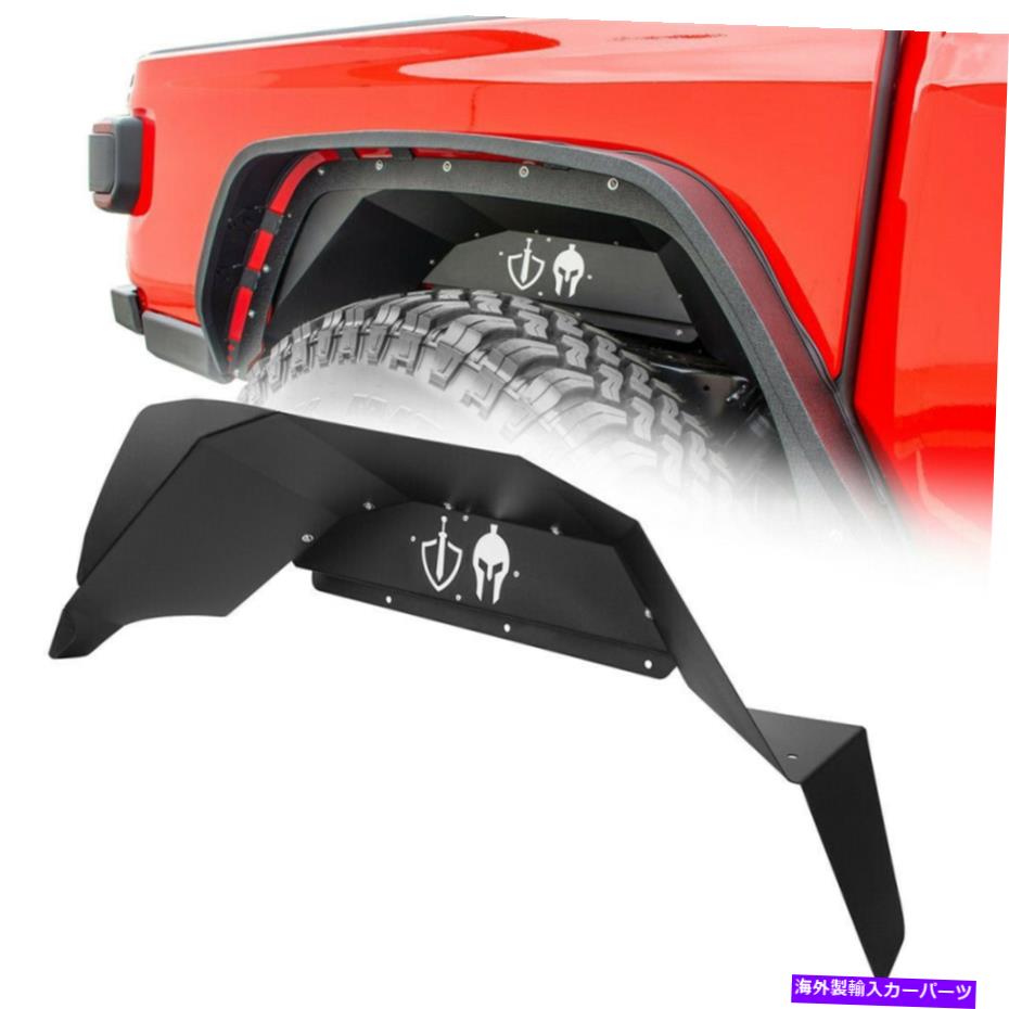 Fender Liner ブラックパウダーコートスパルタンリアインナーフェンダーライナーフィットジープグラディエーターJT 20-21 Black Powder Coat Spartan Rear Inner Fender Liners Fit Jeep Gladiator JT 20-21【並行輸入品】 64,917円