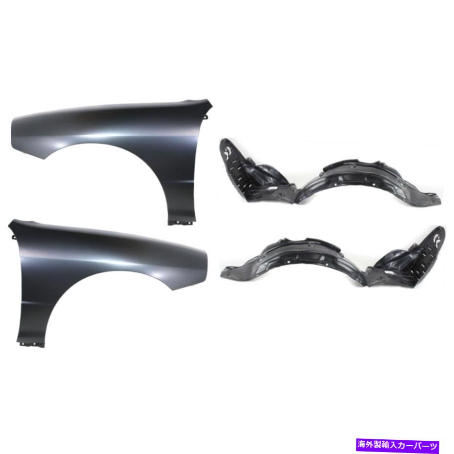 Fender Liner 1998年のAcura Integraのフロントドライバーと助手席側のフェンダーキット Fender Kit For 1998 Acura Integra Front Driver and Passenger Side【並行輸入品】
