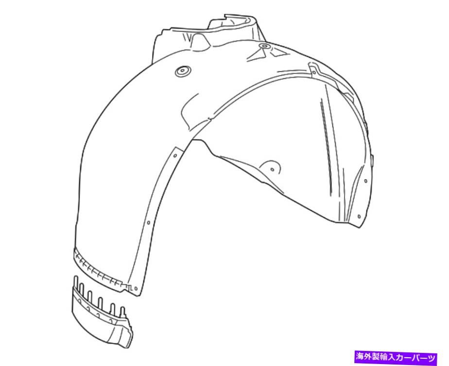 Fender Liner 本物のGMフロントドライバーサイドホイールハウスライナー39163912 Genuine GM Front Driver Side Wheelhouse Liner 39163912【並行輸入品】