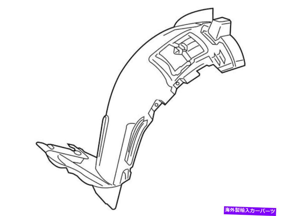 Fender Liner 2012-2015メルセデスML350フェンダーライナーフロント左前向き56356TC For 2012-2015 Mercedes ML350 Fender Liner Front Left Forward Genuine 56356TC【並行輸入品】