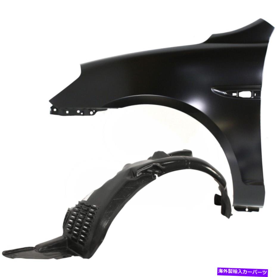 Fender Liner 2フェンダーのセットフロント左側のドライバーLH 663111E300、868111E000ペア Set of 2 Fenders Front Left Hand Side Driver LH 663111E300, 868111E000 Pair【並行輸入品】