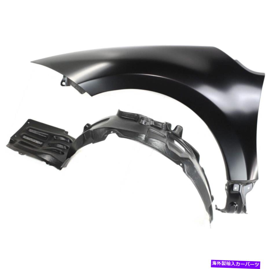 Fender Liner 2つのフロント左側のドライバーLH 5220B681、5370A773ペアのフェンダーセット Fenders Set of 2 Front Left Hand Side Driver LH 5220B681, 5370A773 Pair【並行輸入品】