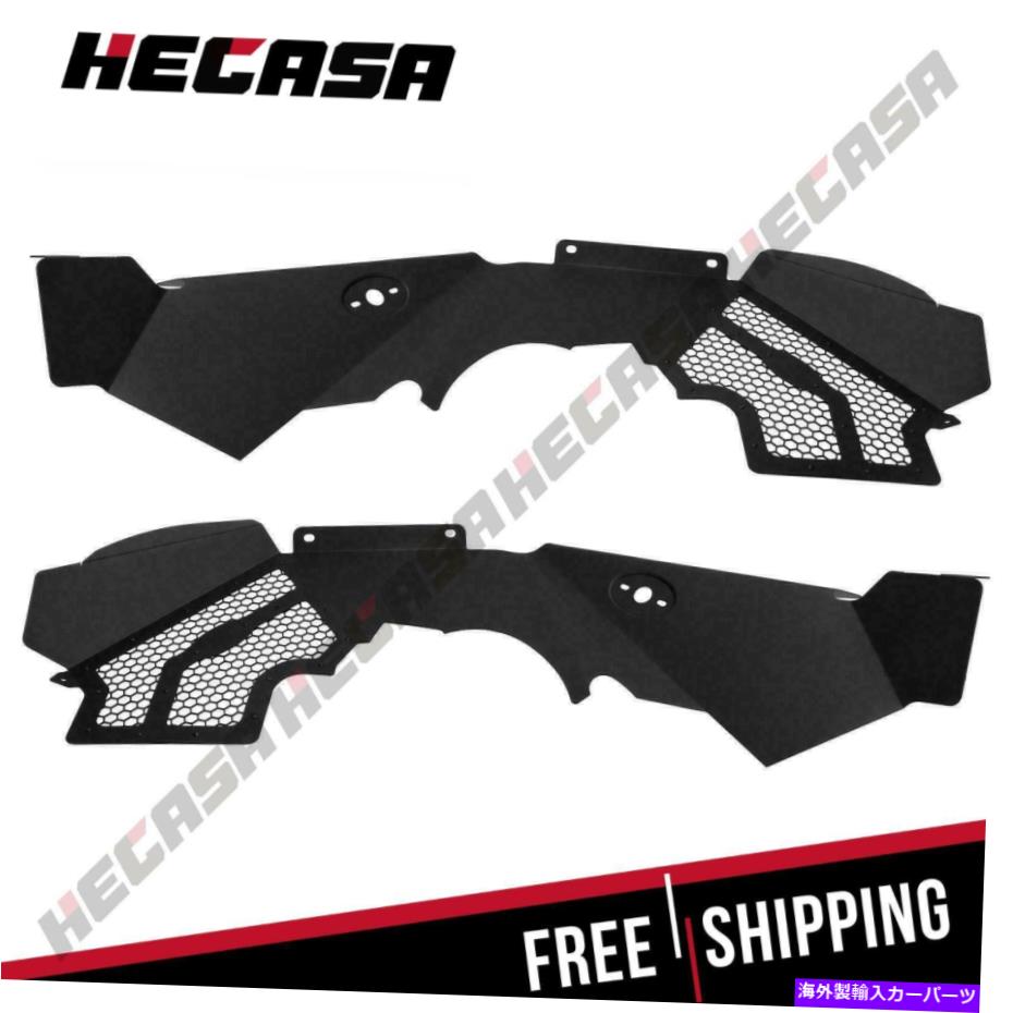 Fender Liner 2007年から2018年のソリッドアルミニウムフロントインナーフェンダーライナー4WDジープラングラーJK Solid Aluminum Front Inner Fender Liners 4WD for 2007-2018 Jeep Wrangler JK【並行輸入品】