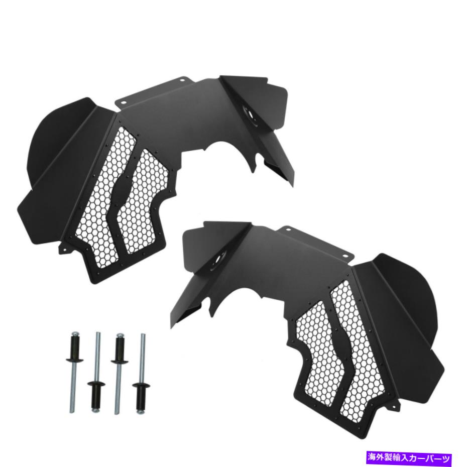 Fender Liner 2007-2018のためのソリッドアルミニウムフロントインナーフェンダーライナーフレアジープラングラーJK Solid Aluminum Front Inner Fender Liner Flares For 2007-2018 Jeep Wrangler JK【並行輸入品】