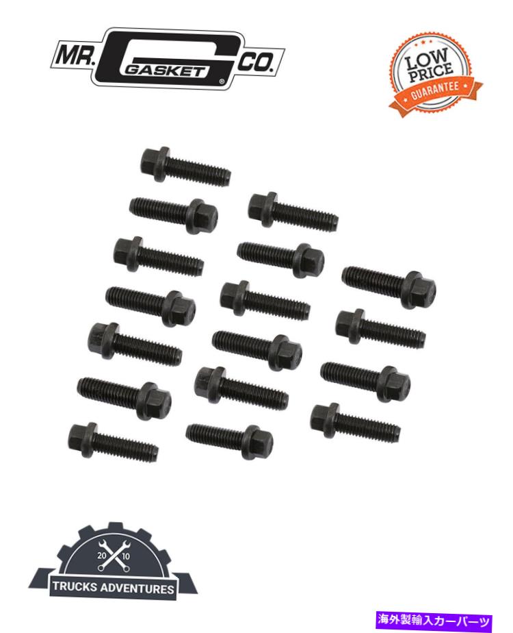 exhaust manifold Mr Gasket 970Gヘッダーボルトセット Mr Gasket 970G Header Bolt Set【並行輸入品】