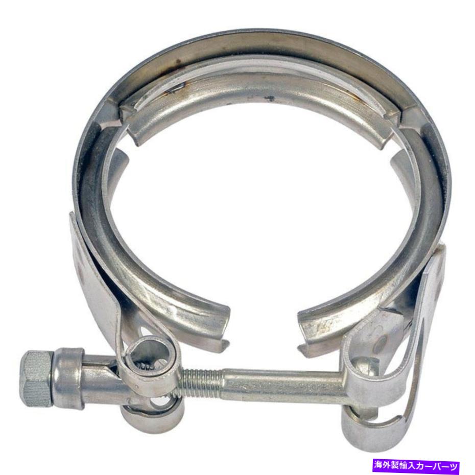 exhaust manifold ワークホース用P32 99-03排気マニホールドクランプステンレス鋼シルバーメタル For Workhorse P32 99-03 Exhaust Manifold Clamp Stainless Steel Silver Metal【並行輸入品】