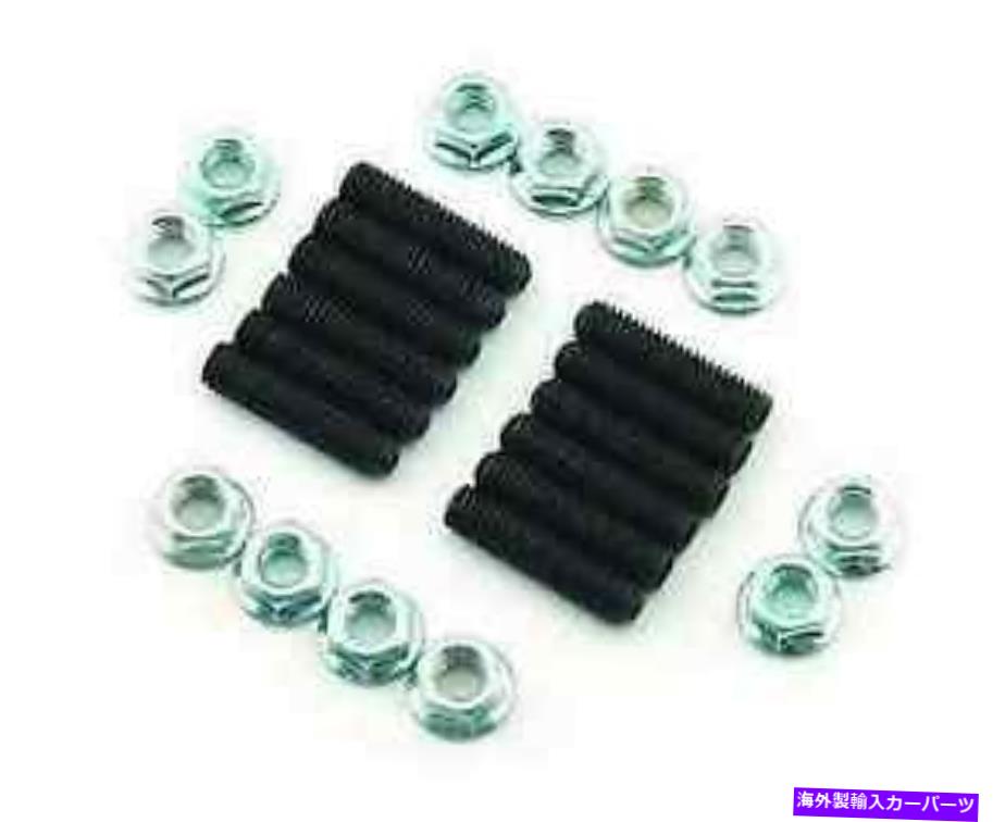 exhaust manifold Mr. Gasket 6312スチール排気ヘッダースタッドキット3/8 \