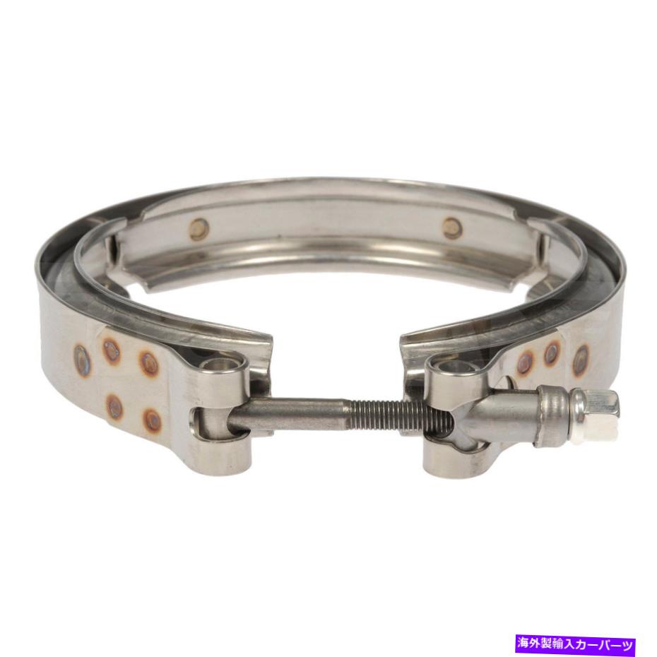 exhaust manifold Freightliner Cascadia 09-18排気マニホールドクランプステンレススチールナチュラル For Freightliner Cascadia 09-18 Exhaust Manifold Clamp Stainless Steel Natural【並行輸入品】