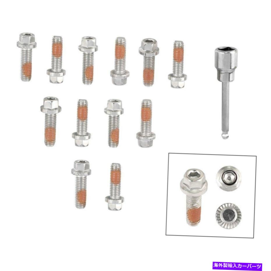 exhaust manifold シボレーシルバラード2500 HD 02-14ステンレス鋼ポリッシュヘッダーボルトセット For Chevy Silverado 2500 HD 02-14 Stainless Steel Polished Header Bolt Set【並行輸入品】
