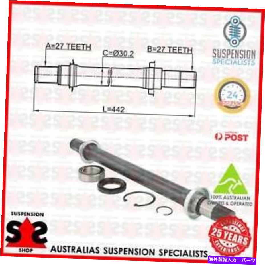 Driveshaft フロントアクスル右ドライブシャフトスーツホンダアコードVII（CM）CMセダン2.4 VTEC E（CM5 Front Axle Right Drive Shaft Suit HONDA ACCORD VII (CM) CM Sedan 2.4 VTEC E (CM5【並行輸入品】