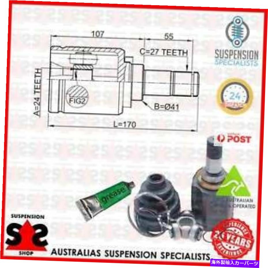 Driveshaft フロントアクスルジョイントキット、ドライブシャフトスーツ三菱グランディス（NA_W）BA MPV 2.4マイブ Front Axle Joint Kit, Drive Shaft Suit MITSUBISHI GRANDIS (NA_W) BA MPV 2.4 MIVE【並行輸入品】