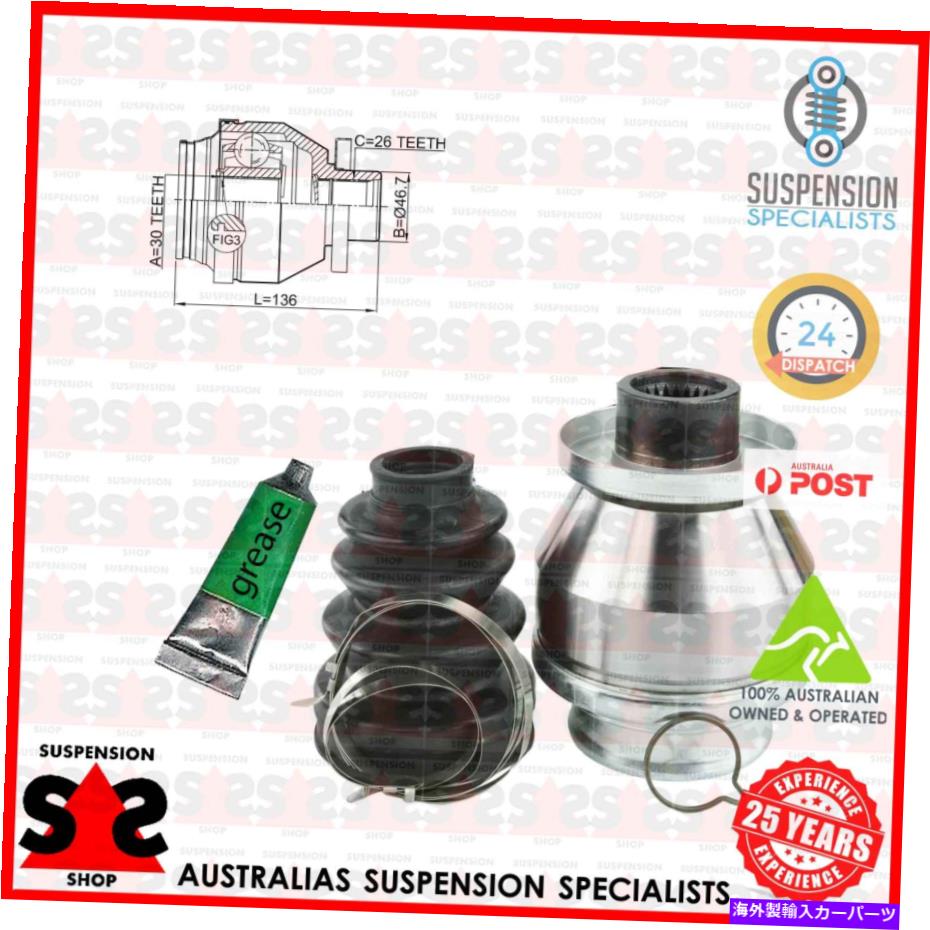 Driveshaft フロントアクスルジョイントキット、ドライブシャフトスーツVWトランスポーターVプラットフォーム/シャーシ（7JD、7 Front Axle Joint Kit, Drive Shaft Suit VW TRANSPORTER V Platform/Chassis (7JD, 7【並行輸入品】