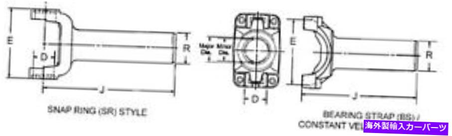 Driveshaft ドライブシャフトスリップヨークダナスパイサー2-3-13691x Drive Shaft Slip Yoke DANA Spicer 2-3-13691X【並行輸入品】