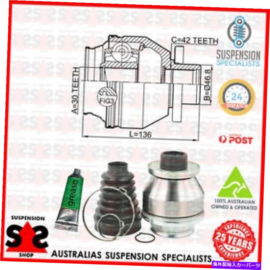 Driveshaft フロントアクスル左ジョイントキット、ドライブシャフトスーツvwトランスポーターvバン（7ha、7hh、7ea、 Front Axle Left Joint Kit, Drive Shaft Suit VW TRANSPORTER V Van (7HA, 7HH, 7EA,【並行輸入品】