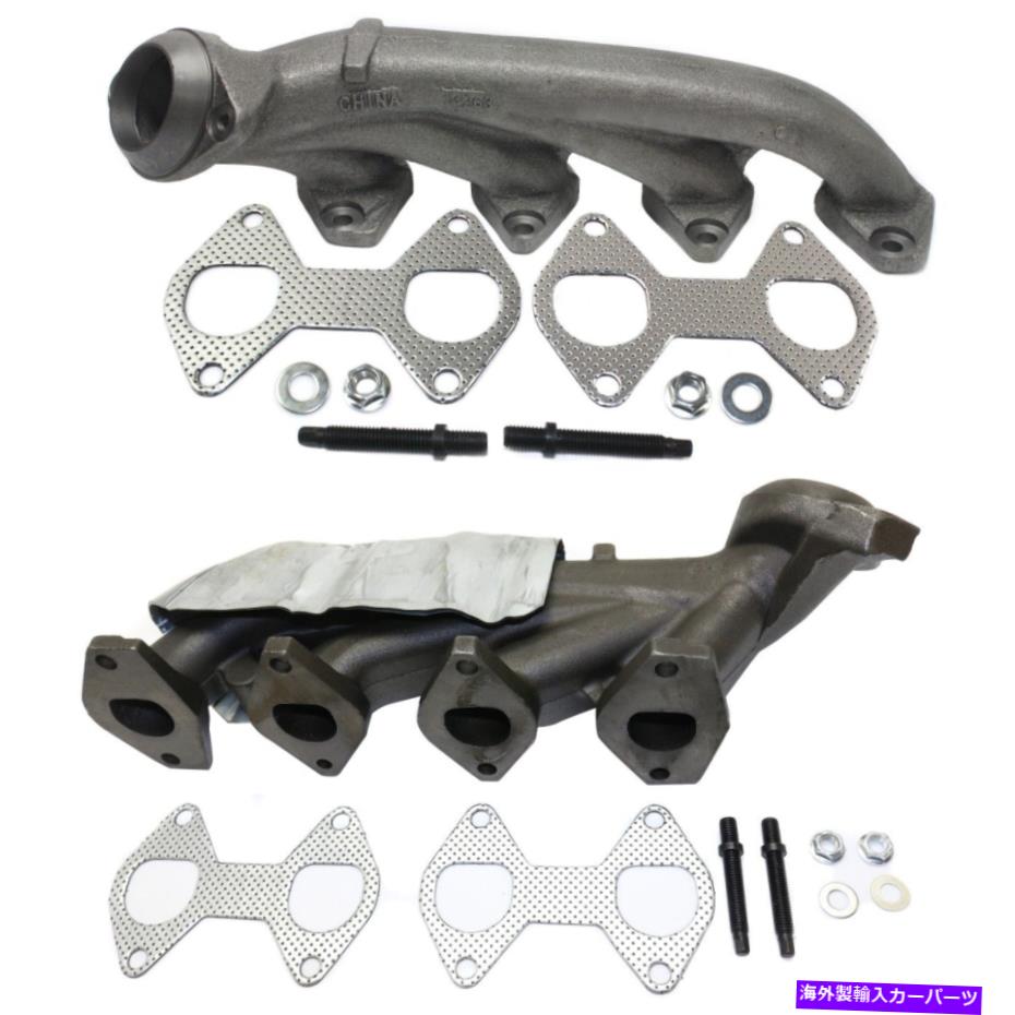 exhaust manifold F150トラックF-150ペアの2つの排気マニホールドドライバーと助手席側のセット Set of 2 Exhaust Manifolds Driver & Passenger Side for F150 Truck F-150 Pair【並行輸入品】