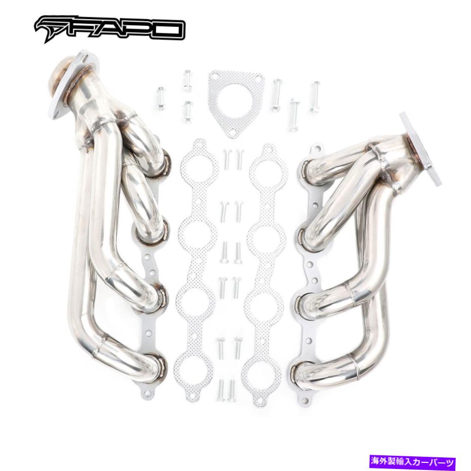 exhaust manifold Chevy Silverado Sierra Truck 07-13 4.8L 5.3L 6.0L 6.2LのFapo Shortyヘッダー FAPO Shorty Headers for Chevy Silverado Sierra Truck 07-13 4.8L 5.3L 6.0L 6.2L【並行輸入品】