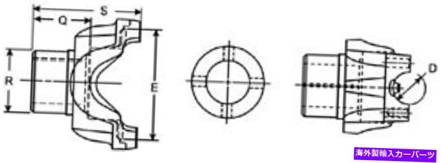 Driveshaft ドライブシャフトエンドヨークダナスパイサー170-4-1271-1 Drive Shaft End Yoke DANA Spicer 170-4-1271-1【並行輸入品】
