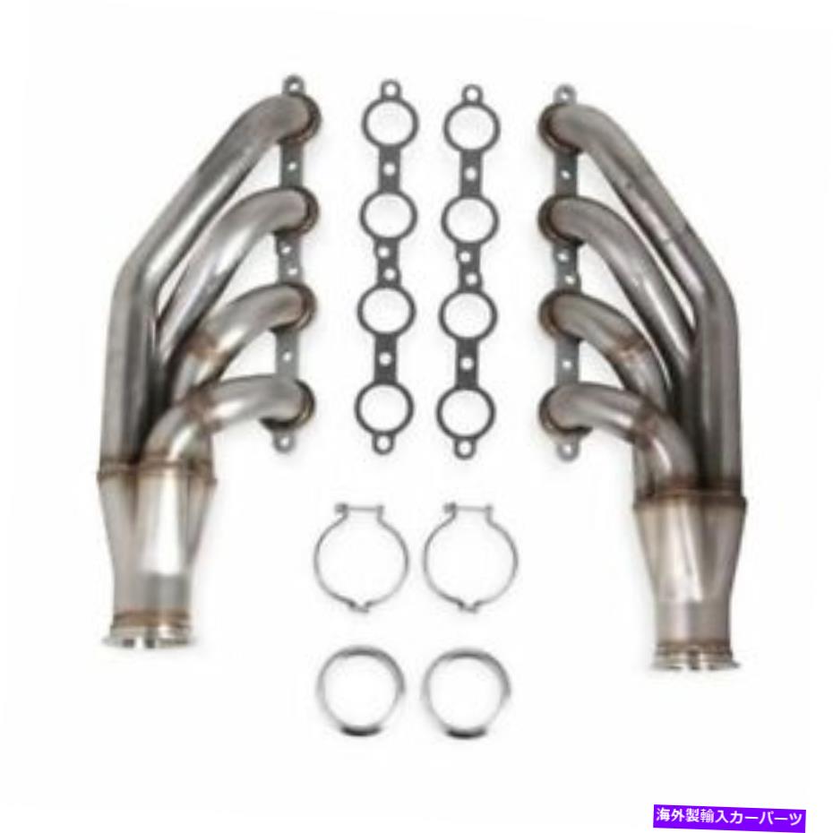 exhaust manifold FlowTech 11535 LS Turbo Headers GM 4.8/5.3/6.0L V8用ナチュラル仕上げ Flowtech 11535 LS Turbo Headers Natural Finish For GM 4.8/5.3/6.0L V8【並行輸入品】