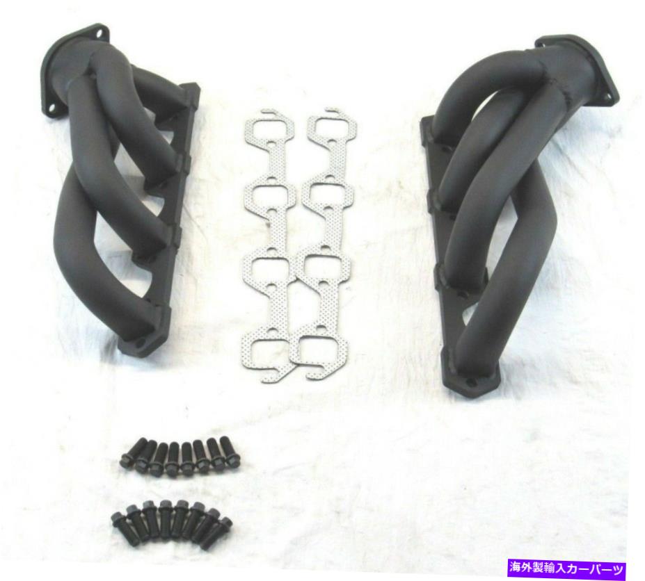 exhaust manifold スモールブロックフォード289 302マスタング/フェアレーン/ランチェロショーティヘッダーブラックH61051bk Small Block Ford 289 302 Mustang/Fairlane/Ranchero Shorty Header Black H61051BK【並行輸入品】